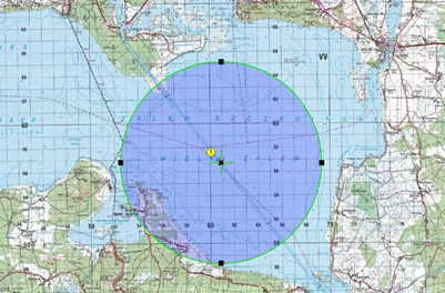 mapa terenu objętego zakazem