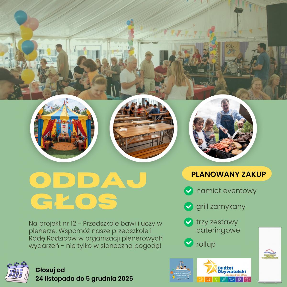 Społeczny nr 12 - Przedszkole uczy i bawi się w plenerze