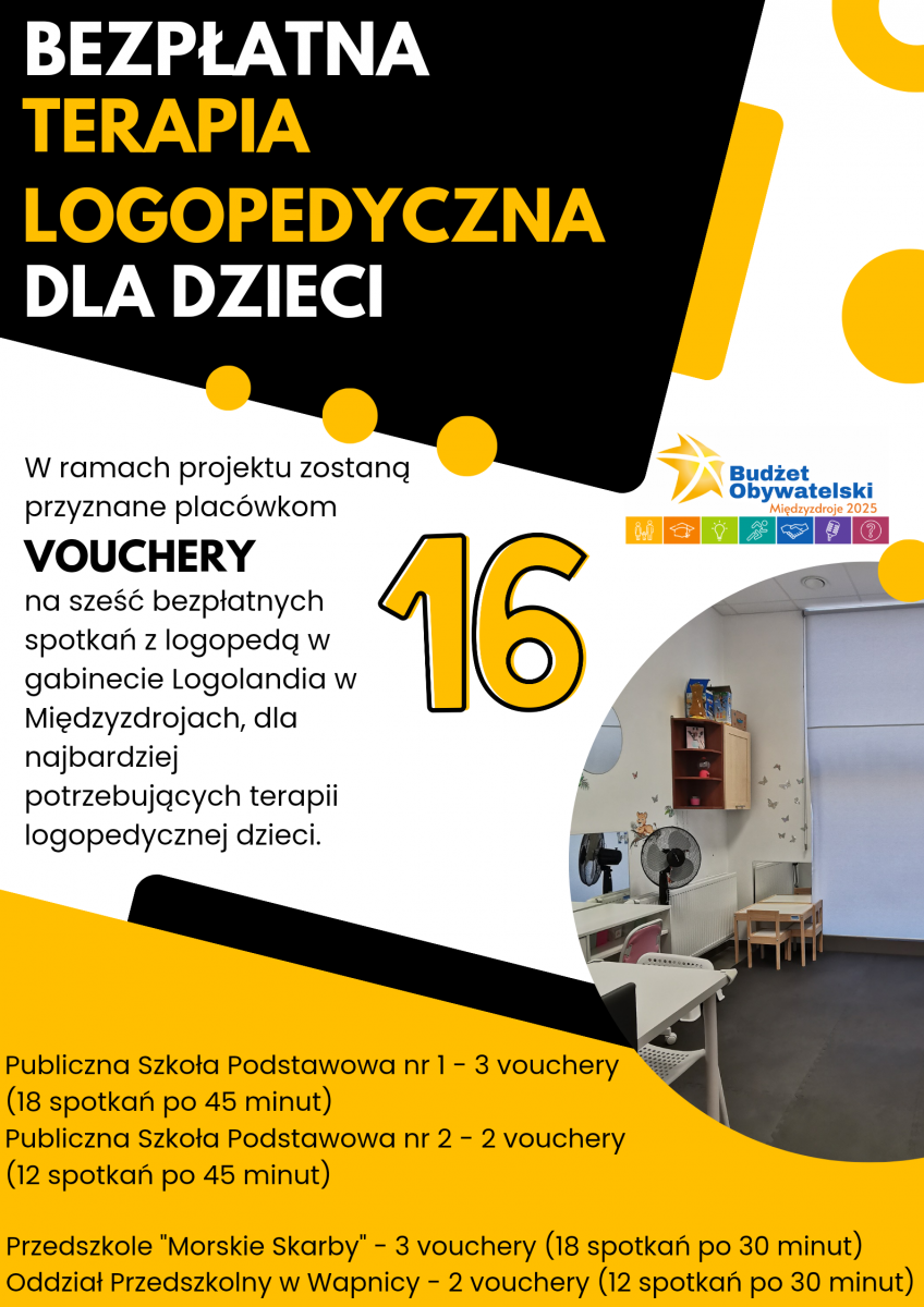 Społeczny nr 16 - Bezpłatna terapia logopedyczna dla dzieci