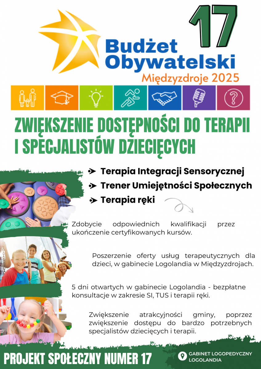 Społeczny nr 17 - Zwiększenie dostępności do terapii i specjalistów dziecięcych