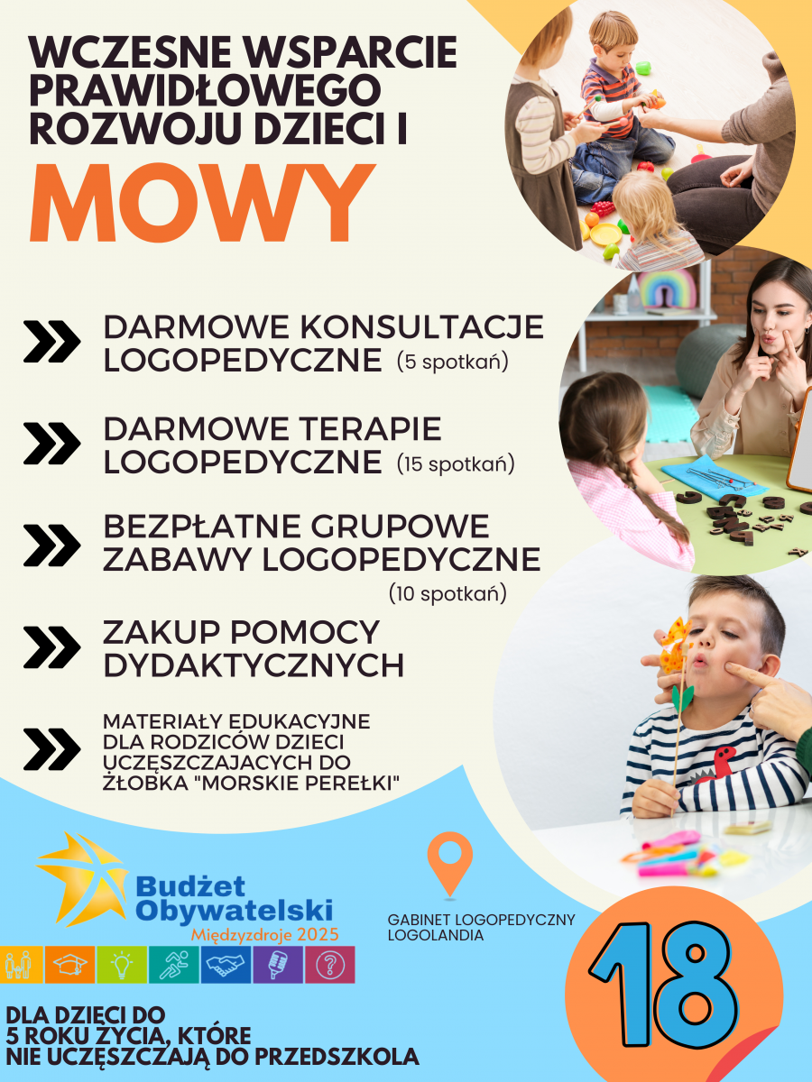 Społeczny nr 18 - Wczesne wsparcie prawidłowego rozwoju dzieci i mowy